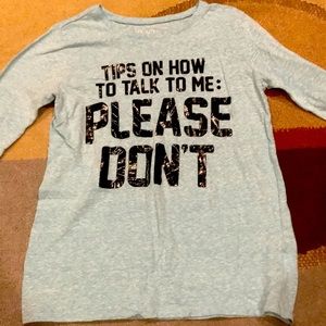 Sassy light blue shirt